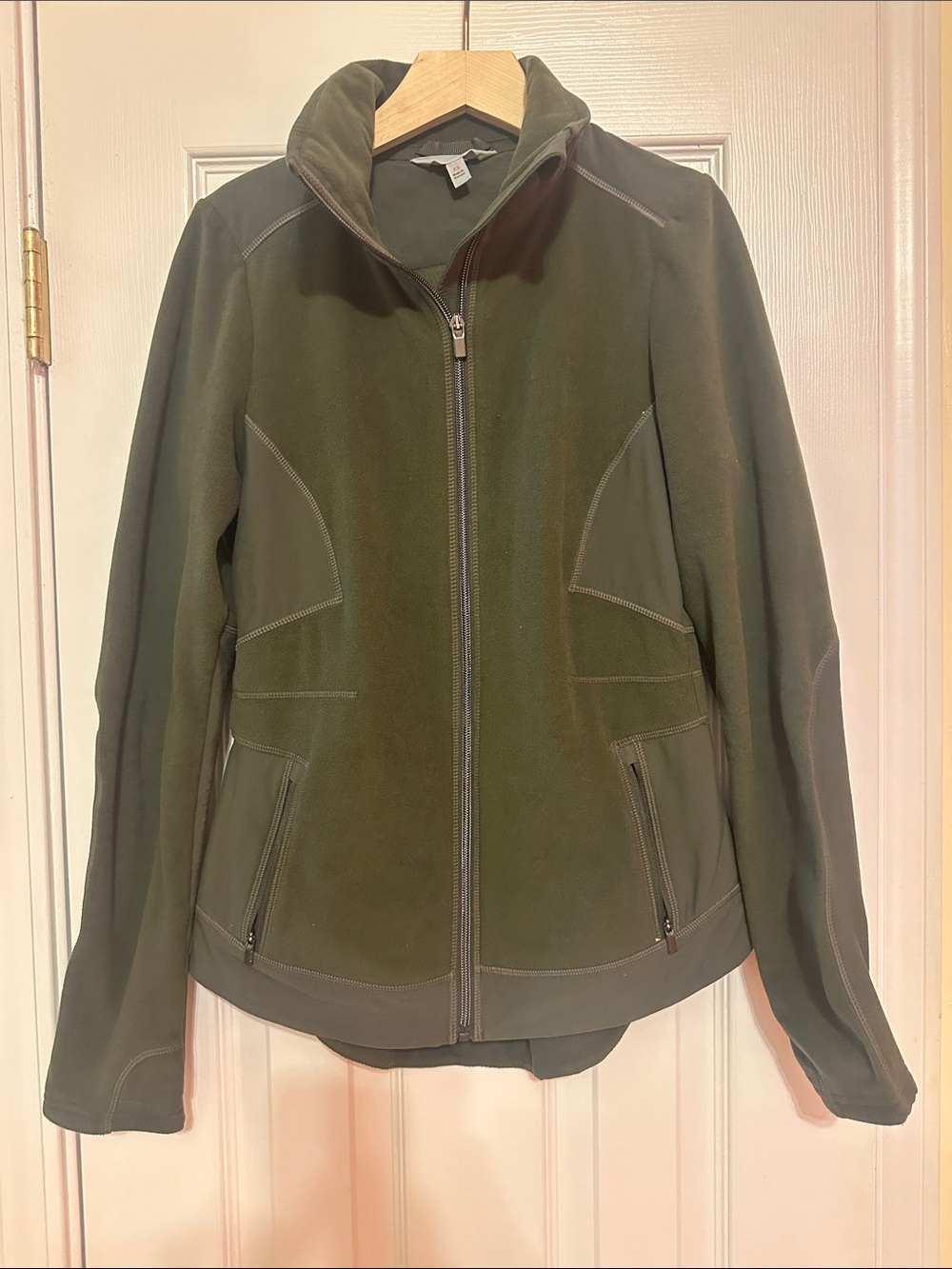 Athleta Olive Green Full-Zip Jacket